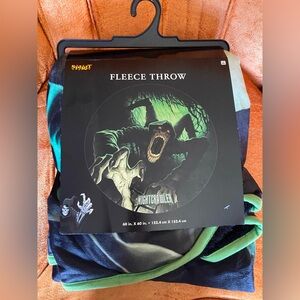 Spirit Black & Green Nightcrawler Horror Fleece Throw